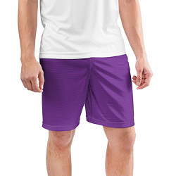 Шорты спортивные мужские Фиолетовая волна, цвет: 3D-принт — фото 2
