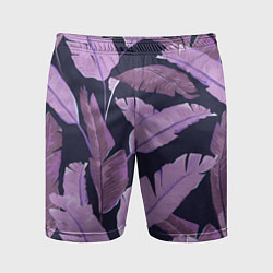 Мужские спортивные шорты Tropical leaves 4 purple