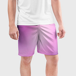 Шорты спортивные мужские Нежный фиолет, цвет: 3D-принт — фото 2