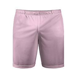 Шорты спортивные мужские Светло-розовый, цвет: 3D-принт