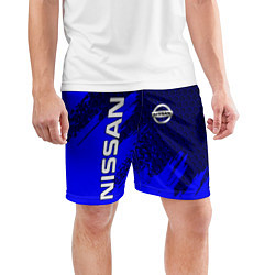 Шорты спортивные мужские NISSAN, цвет: 3D-принт — фото 2