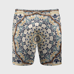 Шорты спортивные мужские Ковер, цвет: 3D-принт