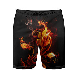 Мужские спортивные шорты Огненный цветок