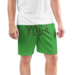 Шорты спортивные мужские Йога, цвет: 3D-принт — фото 2
