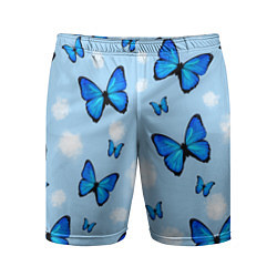 Шорты спортивные мужские Бабочки Моргенштерна, цвет: 3D-принт