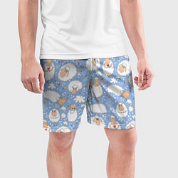 Шорты спортивные мужские Счастливые овечки, цвет: 3D-принт — фото 2