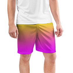Шорты спортивные мужские Яркий рассвет, цвет: 3D-принт — фото 2