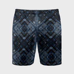 Мужские спортивные шорты Темный синий абстрактный узор