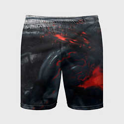 Мужские спортивные шорты ЧЁРНЫЙ СИМБИОТ ГРАНЖ BLACK MONSTER