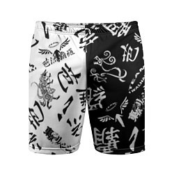 Шорты спортивные мужские Tokyo Revengers Black & White, цвет: 3D-принт