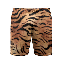 Шорты спортивные мужские Шкура тигра текстура, цвет: 3D-принт