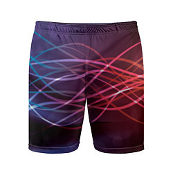 Шорты спортивные мужские Лучи света Spectrum, цвет: 3D-принт