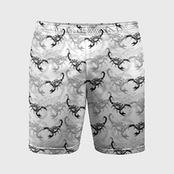 Шорты спортивные мужские Скорпионы - Scorpions, цвет: 3D-принт