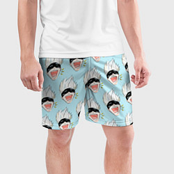 Шорты спортивные мужские Узор с Сатору, цвет: 3D-принт — фото 2