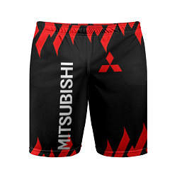 Мужские спортивные шорты Mitsubish: Нарисованный огонь