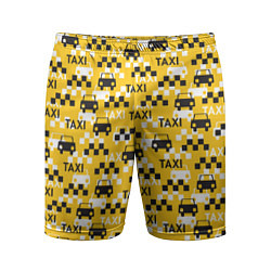 Шорты спортивные мужские Такси Taxi, цвет: 3D-принт