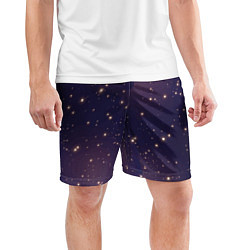 Шорты спортивные мужские Звездное ночное небо Галактика Космос, цвет: 3D-принт — фото 2