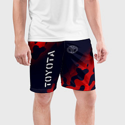 Шорты спортивные мужские TOYOTA Toyota - Милитари, цвет: 3D-принт — фото 2