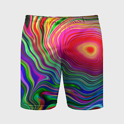 Шорты спортивные мужские Expressive pattern Neon, цвет: 3D-принт