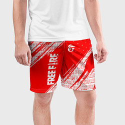 Шорты спортивные мужские Free Fire Фри Фаер Паттерн, цвет: 3D-принт — фото 2