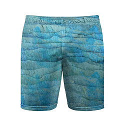 Мужские спортивные шорты Abstract pattern Waves Абстрактный паттерн Волны