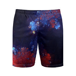 Шорты спортивные мужские Бурлящий Коралловый Риф, цвет: 3D-принт