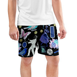 Шорты спортивные мужские Underground pattern Fashion 2077, цвет: 3D-принт — фото 2