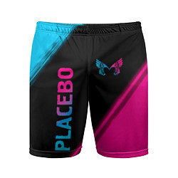 Шорты спортивные мужские Placebo Neon Gradient, цвет: 3D-принт