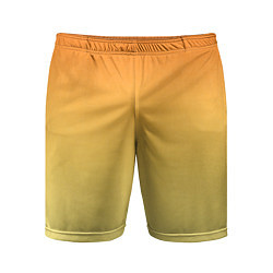 Мужские спортивные шорты Оранжевый, желтый градиент