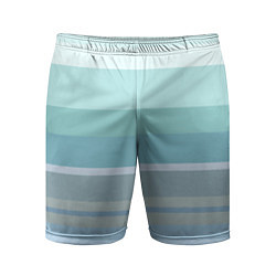 Шорты спортивные мужские Морские линии, цвет: 3D-принт