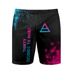 Мужские спортивные шорты Thirty Seconds to Mars Neon Gradient