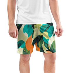 Шорты спортивные мужские Multicoloured camouflage, цвет: 3D-принт — фото 2