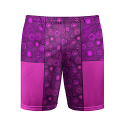 Мужские спортивные шорты Розовый комбинированный неоновый узор