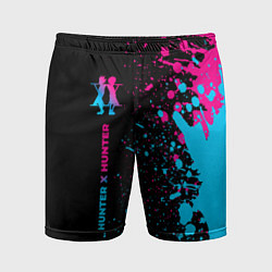 Шорты спортивные мужские Hunter x Hunter - neon gradient: по-вертикали, цвет: 3D-принт