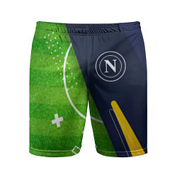 Шорты спортивные мужские Napoli football field, цвет: 3D-принт