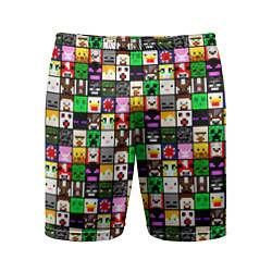 Мужские спортивные шорты Minecraft characters