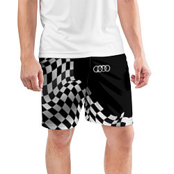 Шорты спортивные мужские Audi racing flag, цвет: 3D-принт — фото 2