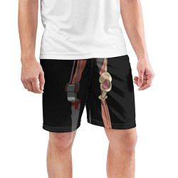 Шорты спортивные мужские Огурчик Рик костюм низ, цвет: 3D-принт — фото 2