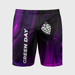 Мужские спортивные шорты Green Day violet plasma