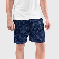 Шорты спортивные мужские Сизый камуфляж, цвет: 3D-принт — фото 2