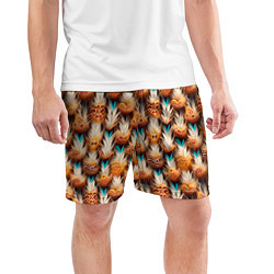 Шорты спортивные мужские Боевое одеяние шамана, цвет: 3D-принт — фото 2