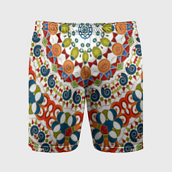 Мужские спортивные шорты Разноцветный этнический орнамент