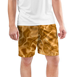 Шорты спортивные мужские Золотой шелк, цвет: 3D-принт — фото 2