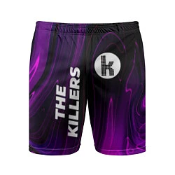 Шорты спортивные мужские The Killers violet plasma, цвет: 3D-принт