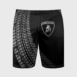 Мужские спортивные шорты Lamborghini tire tracks