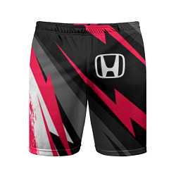 Шорты спортивные мужские Honda fast lines, цвет: 3D-принт