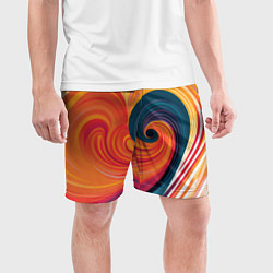 Шорты спортивные мужские Вихрь цвета, цвет: 3D-принт — фото 2