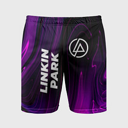 Мужские спортивные шорты Linkin Park violet plasma