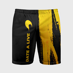 Шорты спортивные мужские Date A Live - gold gradient: по-вертикали, цвет: 3D-принт