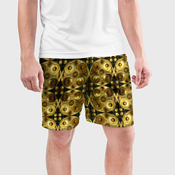 Шорты спортивные мужские Золотые защитные пластины, цвет: 3D-принт — фото 2